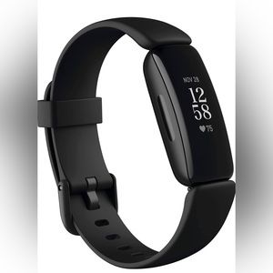 Fitbit with Silver Band